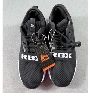 RBX Men's Black Mesh Athletic Tennis Shoes Size 10 NWT Lightweight Trainers